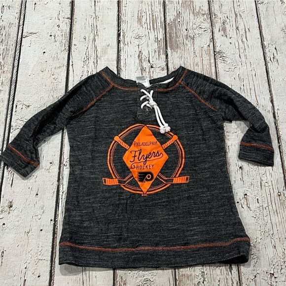 Women's Philadelphia Flyers Gray NHL Hockey Hoodie Shirt - Picture 1 of 5